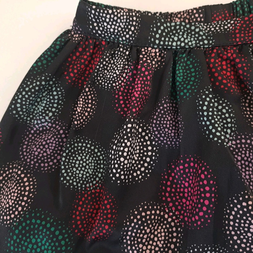 Cherokee Toddler‎ Skirt 4T Black Chiffon Circles 10"L Geometric Artsy Party - Picture 6 of 11
